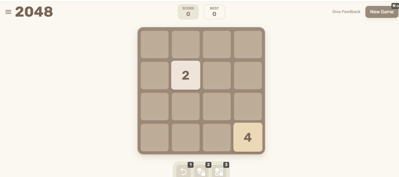 Capture du jeu web 2048